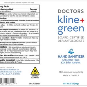 Antibacterial Hand Sanitizer Spray Foam 7oz